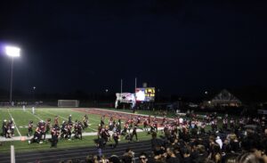 Plainfield North football team playing on Homecoming field.Photo By: Bella Nuccio