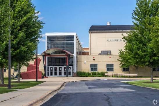 Exterior of Plainfield North High School. Photo Credit: Homes.com.