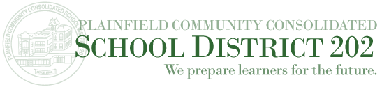 Plainfield Community Consolidated School District 202 logo. Photo Credit: Plainfield CCSD 202 website.